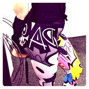Colorful comic gym spandex